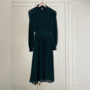 Zara Chiffon Dress with Sheer Sleeves
